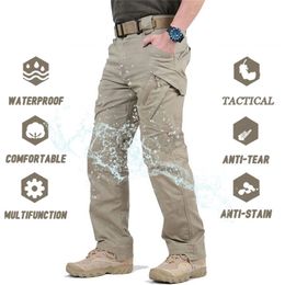 Men's Pants IX9 City Military Tactical SWAT Combat Army Casual Hiking Outdoors Trousers Cargo Waterproof 220826