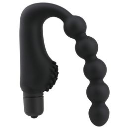Male Anal Beads Butt Plug Vibrator For Men Long Orgasm Vagina Clit Stimulator Pull Ring Vibrating Ball Anus sexy Toys Women