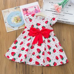 TUEMOS Baby Girl Dress Clothes Fruits Print Tutu Skirt Sleeveless Vest Sundress Princess Summer Casual Outfit 