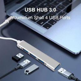 Hubs 3.0 Hub USB Multi Splitter 3 Hab Use Power Adapter 4 Port Multiple Expander 2.0 USB3 For PC ComputerUSB