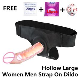 Strap On Super Soft Realistic Dildo Penis Harness Suction Cup sexy Toys For Women Men Lesbian Masturbation Products