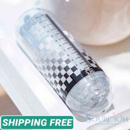 NXY Sex Men Masturbators Sourcion Male Simulation Aircraft Cup Vacuum Suction Male Toys Adult Products Erotic Toys for Men Vagina Real Pussy Sex Toys 0412