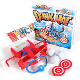 Dunk Hat Family Fun Interactive Fast Paced Board Game Head Water Roulette Funny Prank Kid Challenge in Box 220329