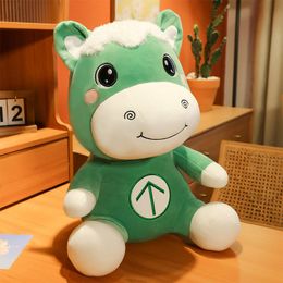 Green pony doll plush toy creative cute animal rag doll girl gift sleeping pillow