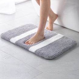 Modern Bathroom Mat Thicken Bath Carpet Toilet Wash Basin Bathub Side Floor Rug Entrance Doormat For Shower Room 40*60 50*80cm CX220329