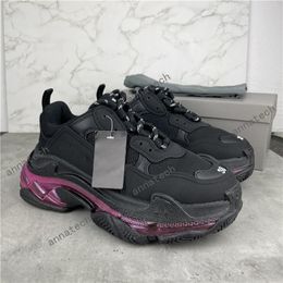 Transparente Sohle, Freizeitschuhe, übergroße Triple-S-Freizeitschuhe, Paris, Luxus-Papa-Schuh, Regenbogen-Triple-S-Turnschuhe für Männer und Frauen, Vintage Kanye Old Grandpa Trainer