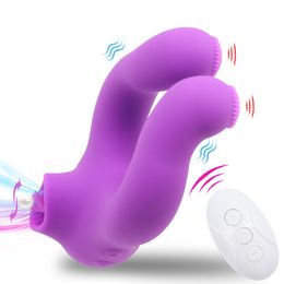 Couple Vibrator Cock Ring for Testicles Penis Clitoris Nipples Stimulation Clitoral Sucking Adult sexy Toy Men Women