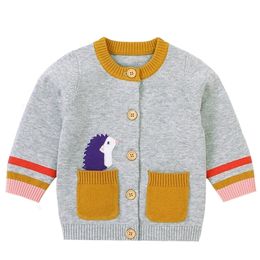 Autumn Toddler Boys Girl Clothes Kids Long Sleeve Cartoon Cardigan Coat born Baby Boys Girl Cardigan Sweater LJ201128