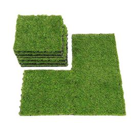 Decorative Flowers & Wreaths Artificial Lawns Turf Carpets Fake Sod Grass Mat Garden Lawn Fairy Moss TileDecorative