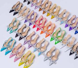 Heeled Topquality Heels High Luxury Designer Sandals Womens Mach Satin Bow Dress Shoes Crystal Embellished Rhinestone Stiletto Heel Ankle Strap Evening Shoe Top Qu