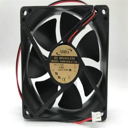 Original ADDA 9025 AD0912XB-A71GL DC12V 0.42A two-wire axial cooling fan