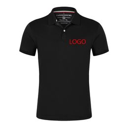 Customization Printed Men's Short Sleeve Polos Shirts Casual-Design Cotton Polos Homme Fashion Summer Sportswear Tops 220620