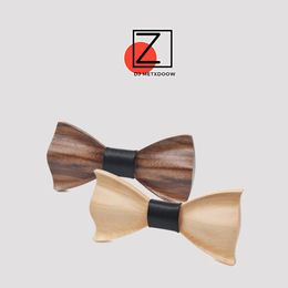 2016 Novelty Three-dimensional Wood Bow Tie For Men Weeding Classic Bowtie 3d Handmade Corbata Wooden Ties Gravata