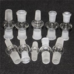 Glass bong hookah adapter 10mm 14mm 18mm female to male Reducer converter glass adaptor joint for Oil Rigs water pipe bubble