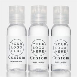 Customised hand washing disinfectant bottle Personalised gift lip gloss wedding box packaging stickers 220618