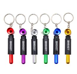 The latest 6cm metal pipe battery styling keychain removable, colorful variety of style selection, support custom logo