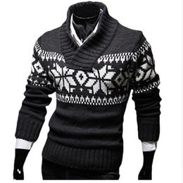 Christmas Sweater Men Autumn Jersey Navidad Hombre Jacquard Male Sweater Slim Knitted Men Sweaters Men Pullovers 201201