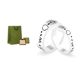 Designer Ring for Man Women Unisex Rings Fashion Ghost Designer Jewelry Sliver Color Gift