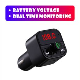 2022 X5 B5 Bluetooth-compatible 5.0 FM Transmitter Car MP3 Player Wireless Handsfree Audio Receiver USB Fast Charge TF U Disc Play