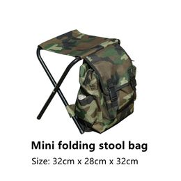 Fishing Accessories Mini Small Outdoor Foldable Chair Bag Hiking Folding Sack Camping Beach Stool Backpack Picnic Bench BagsFishing