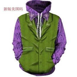 Sweatshirts Men Brand Hoodies Men Joker 3D Printing Hoodie Male Casual Tracksuits Size XS-7XL Wholesale and retail 201201