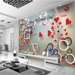 Custom 3d wallpapers Modern Abstract 3d Metallic Photo Wallpapers for Living Room Office Decor 3D Wall Papers