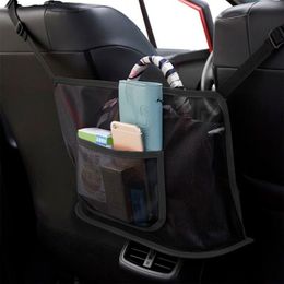 Car Organiser Universal Net Pocket Handbag Holder Between Seat Storage Pouch Kids Pet Barrier Auto Goods OrganizerCar