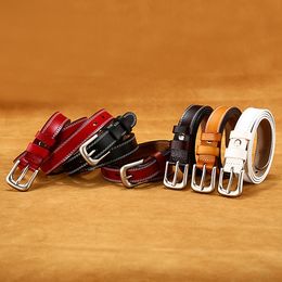 2024 new Designer womens metal buckle leather belt Casual cinturones High Quality Waist width 2.4cm belts