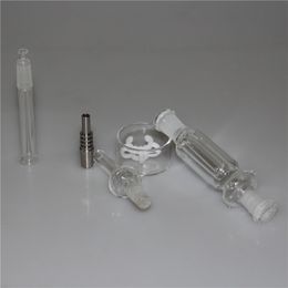 Hookah Nectar Bong set with domeless quartz Nail 10mm happywater oil rigs glass tube water Pipes