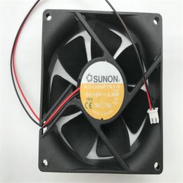 Wholesale fan: original SUNON 9025 KD1209PTS1-6 DC12V 2.8W 9CM two-wire high-volume cooling fan
