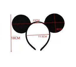 6 Color Girls hair accessories Mouse ears headband Children band Baby kids cute Halloween Christmas cosplay headdress hoop