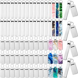 Sublimation Blank Wristlet Keychains Chapstick Holder DIY Blanks Heat Transfer Double Sided Neoprene Lanyard Strap with Lipstick for DIY Craft Making C0623x02