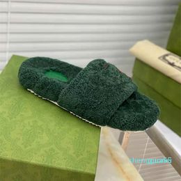 2022 designers latest fashion womens slippers sandals real animal hair material soft and comfortable luxury custom 2022