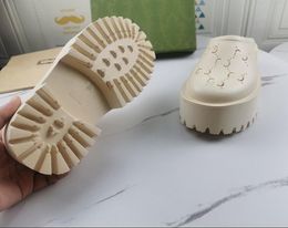 Summer Flat bottom punching carving Slippers upper feet thick platform Women punched hole bottomed 2.5cm and 5 cm Sandals