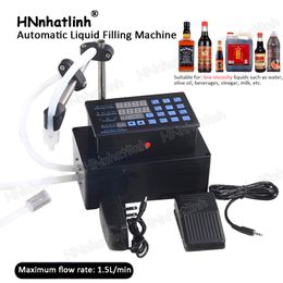 HC-100 Electrical liquids filling machine MINI bottled water filler Digital Pump For perfume drink water milk olive oil 110V 220V