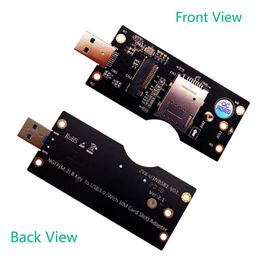 Computer Cables & Connectors M.2 Key B To USB 3.0 Adapter Expansion Card With SIM 8pin Slot For WWAN/LTE 3G/4G/5G Module Support 3042/3052 S