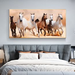 Horse Posters and Prints Animal Wall Pictures For Living Room Modern Decorative Canvas Painting Running Horses