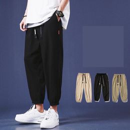 Ethnic Clothing Korean Style Fashion Joggers Trousers For Men 2022 Men's Summer Pants Thin Sweatpants Kpop Hip Hop Sport MaleEthnic