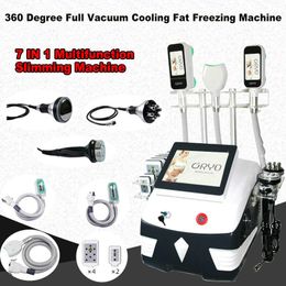 Portable Fat Freezing Slimming Machine Double Chin 360 Cryotherapy Body Cool Sculpting Cavitation RF Laser Vacuum Skin Tightening Face Lifting Cellulite Removal