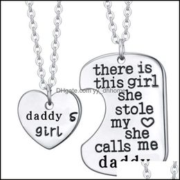 Pendant Necklaces Family Necklace For Women Men There Is This Girl She Stole Mommy Daddy Grandpa Tag Engraved Jewellery Stainl Yydhhome Dhdfc