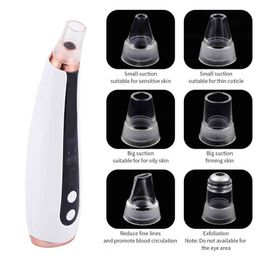 Blackhead Remover 6 Head Strong Vacuum Tool Nose Face Deep Cleaner Oily Skin Pimple Ance Blackhead Dirt Remove Skin Care Tools 220514