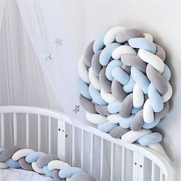 born Playpen Rail Cot Fence Bedding Sets Cushion for Cribs Bassinet Infant Baby Bed Braid Pillow 220816