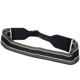 wide band belts UK - Woman Belts Designer Letter Wide Belt Ladies Girdle Simple Versatile Waist Elastic Band Coat and Skirt Decorations with Box Option232S