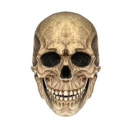 Halloween Party Moving Jaw Masks Full Head Skull Cosplay Party Latex Mask Props for Adult