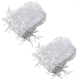 Jewellery Pouches Bags 50X Silver Organza Wedding Favour Gift Bag Pouch 12x10cm Wynn22