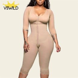 Full Body Shaper Butt Lifter Thigh Reducer Panties Tummy Control Shapewear Corset Fajas Colombianas Post Surgery Compression 220506