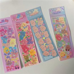 Gift Wrap Ins Korea Bear Laser Sticker DIY Scrapbook Collage Phone Diary Star Chasing Happy Planner DecorationGift GiftGift