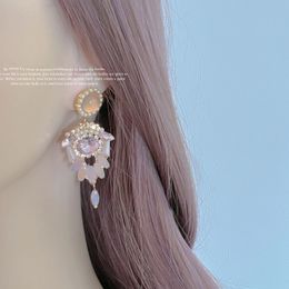Dangle & Chandelier New Rhinestone Drop Earrings For Women Fine Jewellery Accessories Women Fashion Trendy Crystal Pendientes