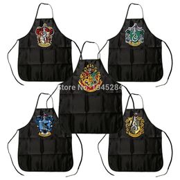 Cosplay Harry Apron BBQ Kitchen Cleaning Cooking Baking Apron Harry Accessories Fans Boys Girls Kids Gift Chef Daily Home Use 201007