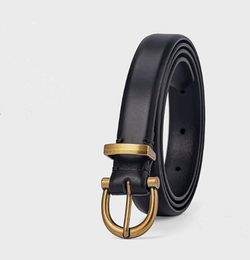 High Quality Designer Belts For Womens Genuine Leather Belt Fashion Small D Ring Buckle Woman Waist Strape Black And Brown Colour 2.0CM Box Packing